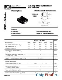 Datasheet UFS30 manufacturer FCI